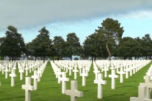 L’architecture symbolique du cimetière de Colleville-sur-Mer